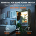 Jackery Explorer 2000 Plus Portable Power Station powers a refrigerator during a home outage while illustrating support for high-wattage household appliances