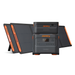 Jackery Explorer 2000 Plus Portable Power Station with one expansion battery and two foldable solar panels for increased energy storage and extended runtime