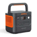 Jackery Explorer 2000 V2 Portable Power Station is shown at an angle, highlighting its built-in handle, display, cooling vents, and multiple output ports
