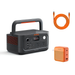 Jackery Explorer 500 v2 Portable Power Station is displayed with a USB-C cable and compact wall charger on a clean white background