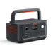 Jackery Explorer 500 v2 Portable Power Station is shown from the front on a white background, featuring a built-in handle, display screen, and multiple charging ports