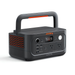 Jackery Explorer 500 v2 Portable Power Station is shown from the front on a white background, featuring a built-in handle, display screen, and multiple charging ports