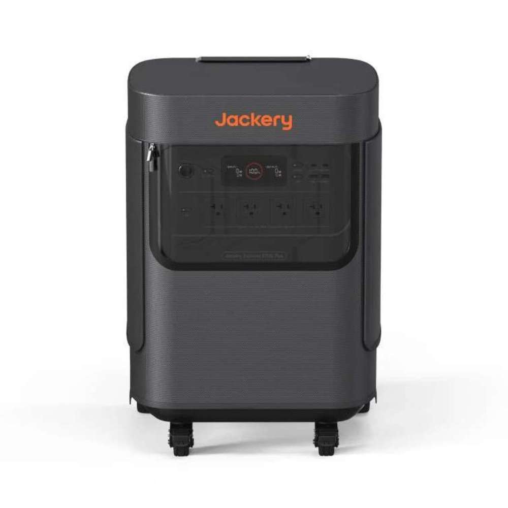 Jackery Explorer 5000 Plus Protective Cover with a transparent front window protecting the display while keeping it visible