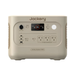 Jackery Explorer Dune White 1000 V2 Portable Power Station displayed in a front view highlighting its compact design and easy-to-access power port
