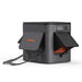 Jackery Extreme Guard Carrying Bag with front and side access flaps open to show cable ports and easy access to a portable power station