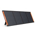Jackery HomePower 3600 Plus Portable Power Station paired with a foldable solar panel displayed on its built-in kickstand
