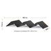 Jackery Solar Generator 2000 V2 + 500W Solar Panel foldable solar panel shown with unfolded dimensions for easy size reference and outdoor setup