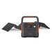 Jackery Solar Generator 2000 V2 + 500W Solar Panel portable power station paired with a large foldable solar panel for camping, RV travel, and emergency backup power