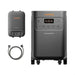 Jackery Solar Generator Explorer 5000 Plus + Smart Transfer Switch shown with the main portable power station, wall-mount smart transfer switch, and connection cable