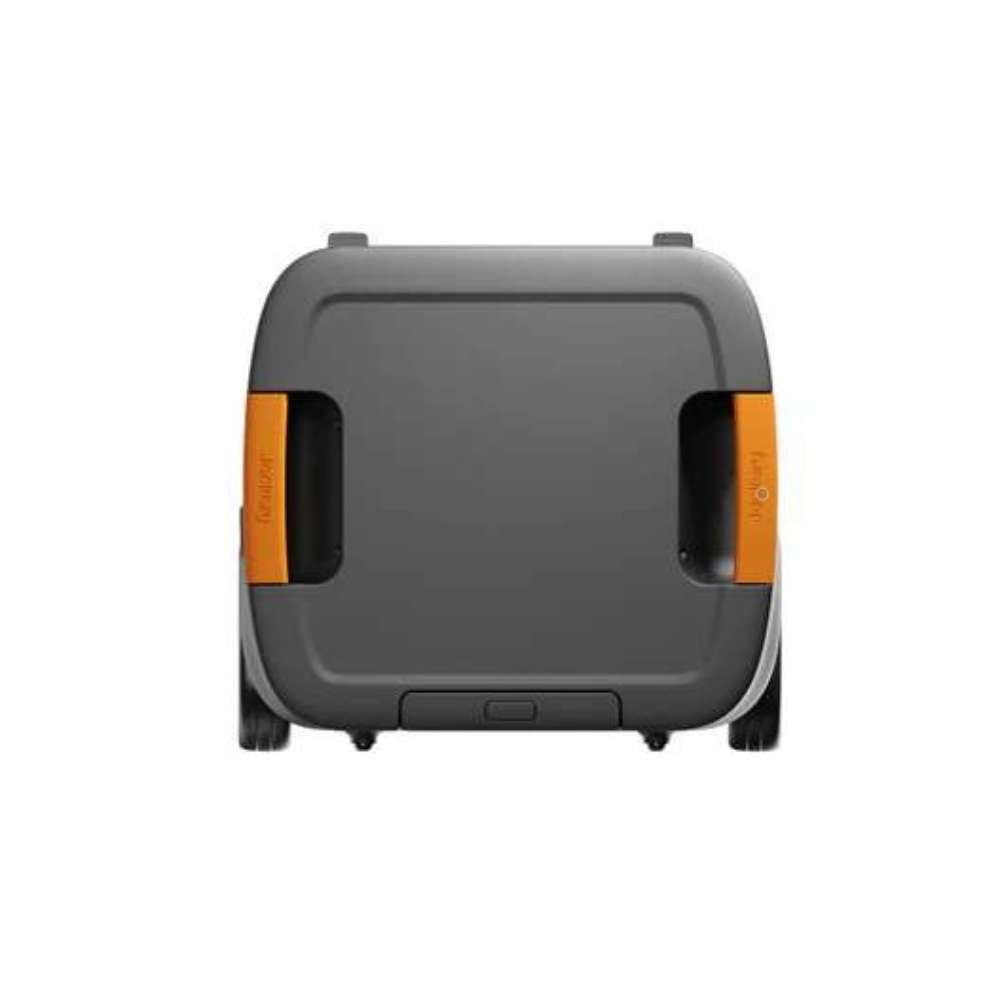 Jackery Solar Generator Explorer 5000 Plus + SolarSaga 500X x 2 viewed from above, highlighting its compact square design with two built-in side handles