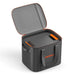 Jackery Upgraded Carrying Case Bag (L) opened to show its spacious interior ready to hold a portable power station