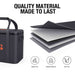 Jackery Upgraded Carrying Case Bag (M) made with durable polyester material that is splash-resistant, dust-resistant, and built for long-lasting protection