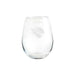 Jacksonville Jaguars Crate & Barrel NFL Aspen 11.75oz Stemless Wine Glass, Set of 4 featuring an etched jaguar-head logo on clear glass