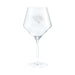 Jacksonville Jaguars Crate & Barrel NFL Tour 24oz Red Wine Glass, Set of 4 featuring the Jaguars snarling jaguar-head logo etched on a clear stemmed wine glass