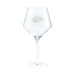 Kansas City Chiefs Crate & Barrel NFL Tour 24oz Red Wine Glass, Set of 4 featuring the Chiefs arrowhead KC logo etched on a clear stemmed wine glass