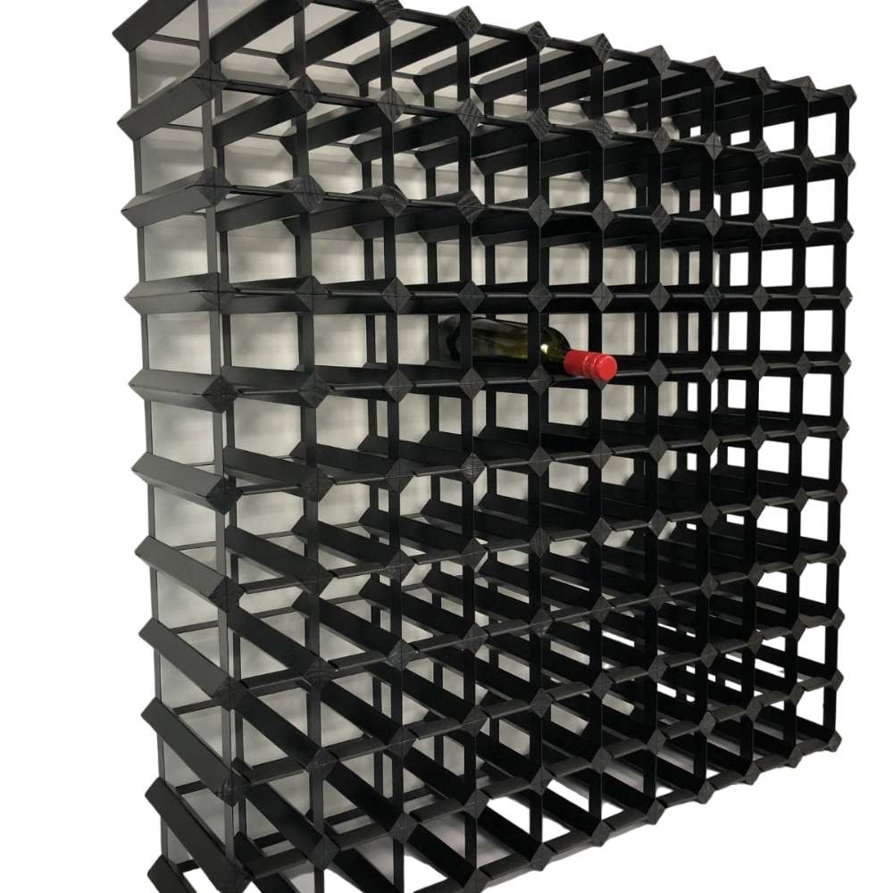 KingsBottle 110 Bottle Timber Wine Rack | 10x10 Configuration-Freedom Room