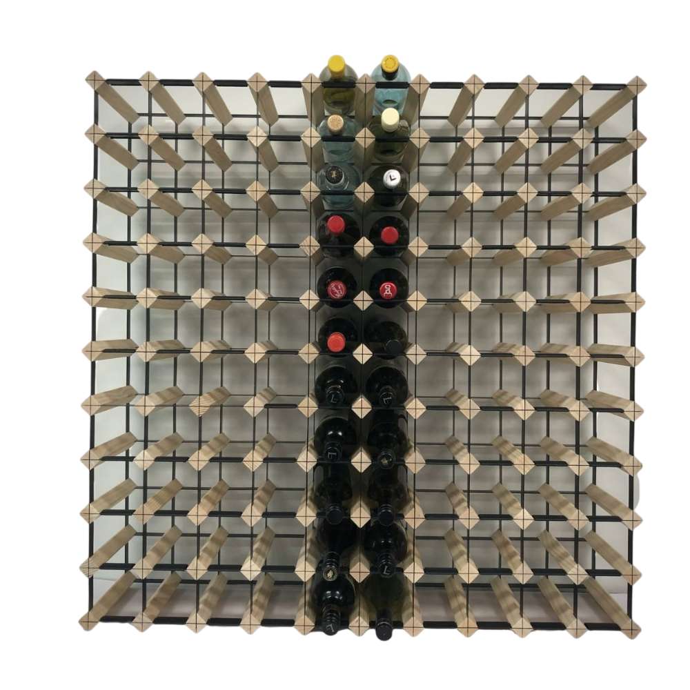 KingsBottle 120 Bottle Timber Wine Rack | 10x11 Configuration-Freedom Room