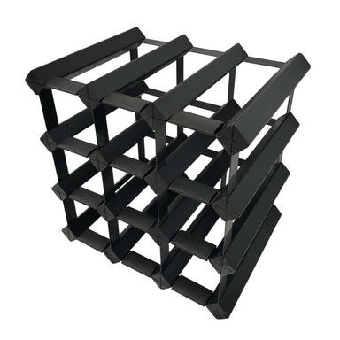 KingsBottle 12 Bottle Timber Wine Rack | 3x3 Configuration-Freedom Room