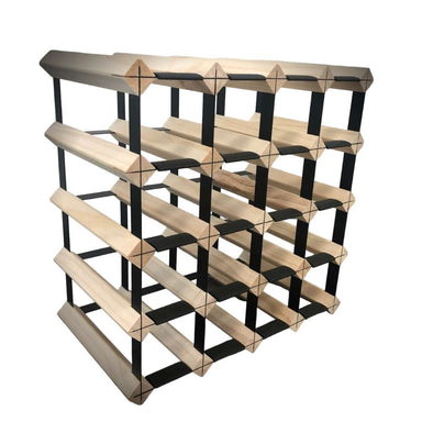 KingsBottle 20 Bottle Timber Wine Rack | 4x4 Configuration-Freedom Room