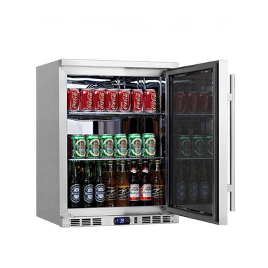 KingsBottle 24 Inch Outdoor Beer Fridge Cooler Stainless Steel-Freedom Room