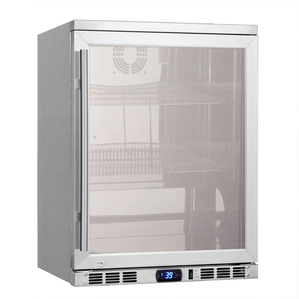 KingsBottle 24 Inch Undercounter Beverage Cooler with Heated Glass Door-Freedom Room