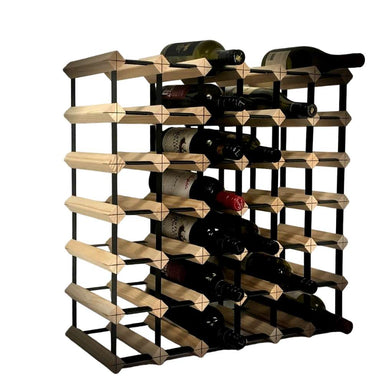 KingsBottle 42 Bottle Timber Wine Rack | 6x6 Configuration-Freedom Room