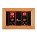 LED control panel with red temperature and timer readouts in a light wood frame for Golden Designs Maxxus Seattle 2 Person Near Zero EMF Far Infrared Sauna