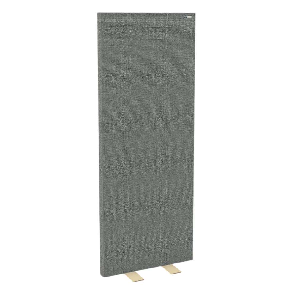 Lead GIK Acoustics FreeStand Acoustic Panel in a dark gray fabric finish with a portable design for sound absorption