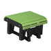 Lime Green and Black LuxCraft Glider Footrest