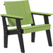 Lime Green and Black LuxCraft Urban Chat Chair