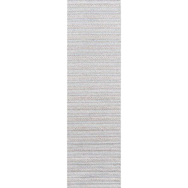 Long runner version of Momeni Andes Indoor Rug - AND-4 Light Grey fits perfectly in hallways or entryways