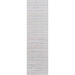 Long runner version of Momeni Andes Indoor Rug - AND-4 Light Grey fits perfectly in hallways or entryways