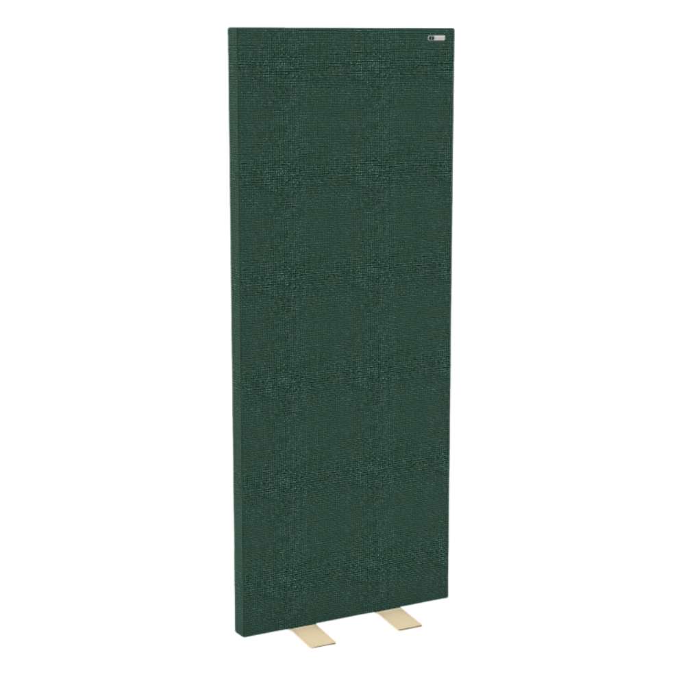 Lora GIK Acoustics FreeStand Acoustic Panel in a deep green fabric finish with a freestanding design for acoustic treatment