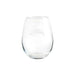 Los Angeles Chargers Crate & Barrel NFL Aspen 11.75oz Stemless Wine Glass, Set of 4 featuring an etched lightning bolt logo on clear glass