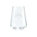 Los Angeles Chargers Crate & Barrel NFL Tour 19oz Stemless Wine Glass, Set of 4 featuring the Chargers lightning bolt logo etched on clear glass