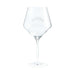 Los Angeles Chargers Crate & Barrel NFL Tour 24oz Red Wine Glass, Set of 4 featuring the Chargers lightning bolt logo etched on a clear stemmed wine glass