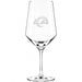 Los Angeles Rams Crate & Barrel NFL Tour 18oz Red Wine Glass, Set of 4 featuring the Rams “LA” horn logo etched on a clear stemmed wine glass