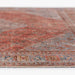 Low-angle view of Momeni Afshar Indoor Rug - AFS38 Copper, showing its flatwoven design and vibrant colors