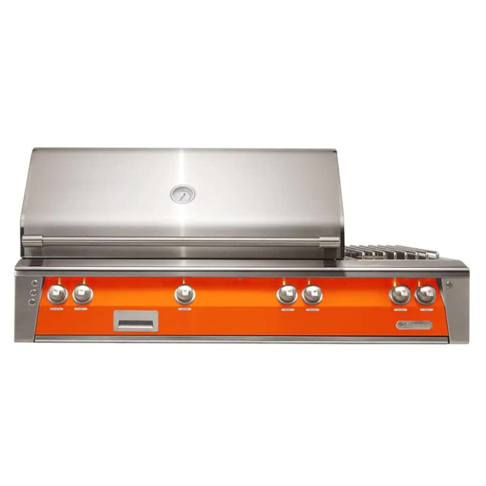 Luminous Orange Alfresco Grills 56″ Deluxe Grill Built-In