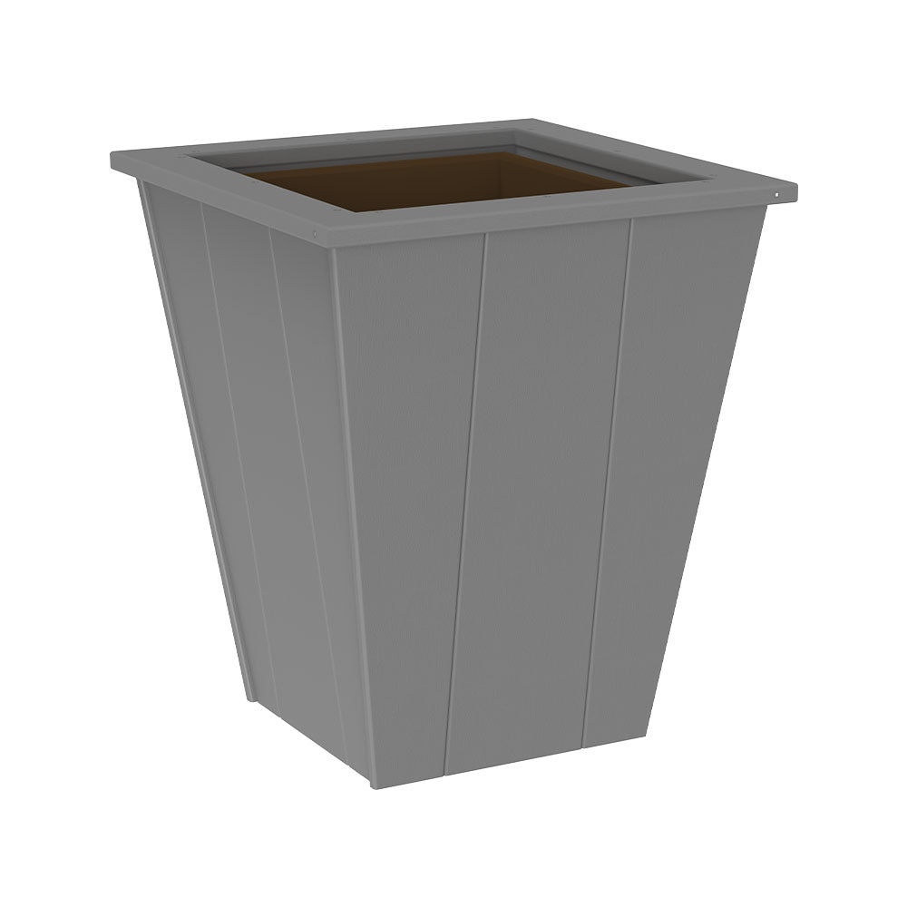 LuxCraft Poly Lumber Elite Planter in sizes 18in 22in and 26in Slate