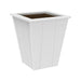 LuxCraft Poly Lumber Elite Planter in sizes 18in 22in and 26in White