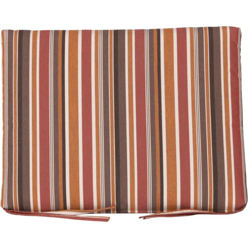 Luxcraft 2' Seat Cushion made of sunbrella fabric in color Brannon Redwood