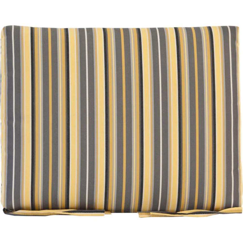 Luxcraft 2' Seat Cushion made of sunbrella fabric in color Foster Metallic
