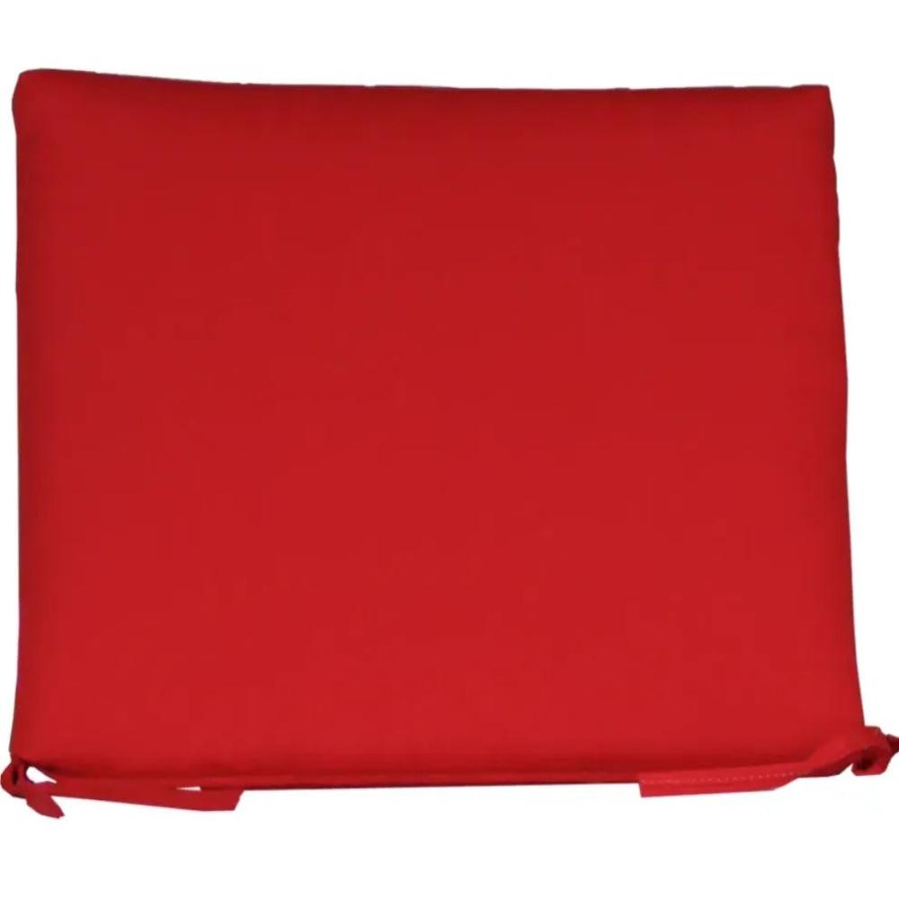 Luxcraft 2' Seat Cushion made of sunbrella fabric in color Logo Red