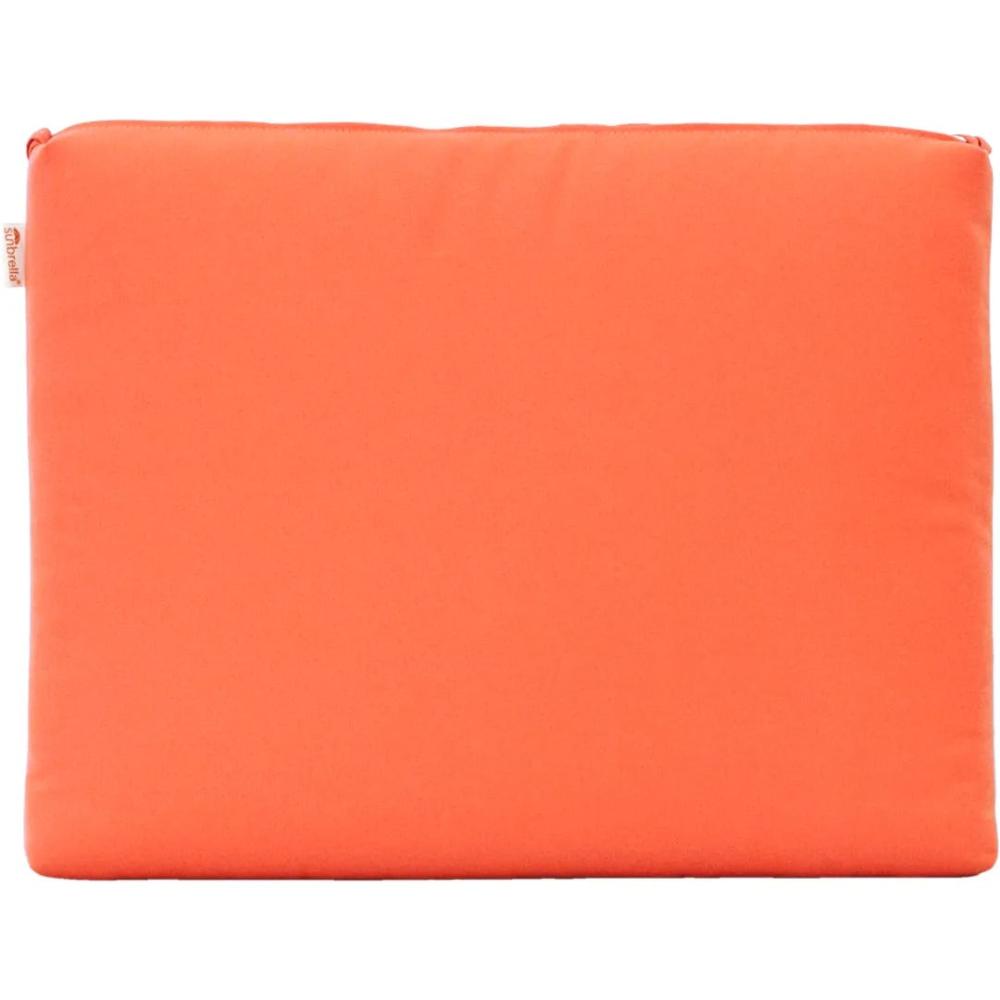 Luxcraft 2' Seat Cushion made of sunbrella fabric in color Melon