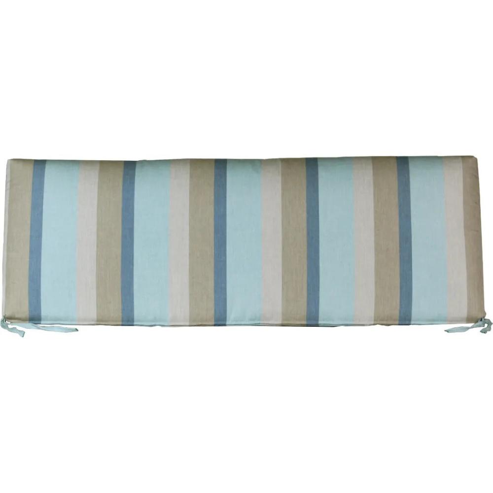 Luxcraft 4' Seat Cushion made of Sunbrella fabric in color Gateway Mist