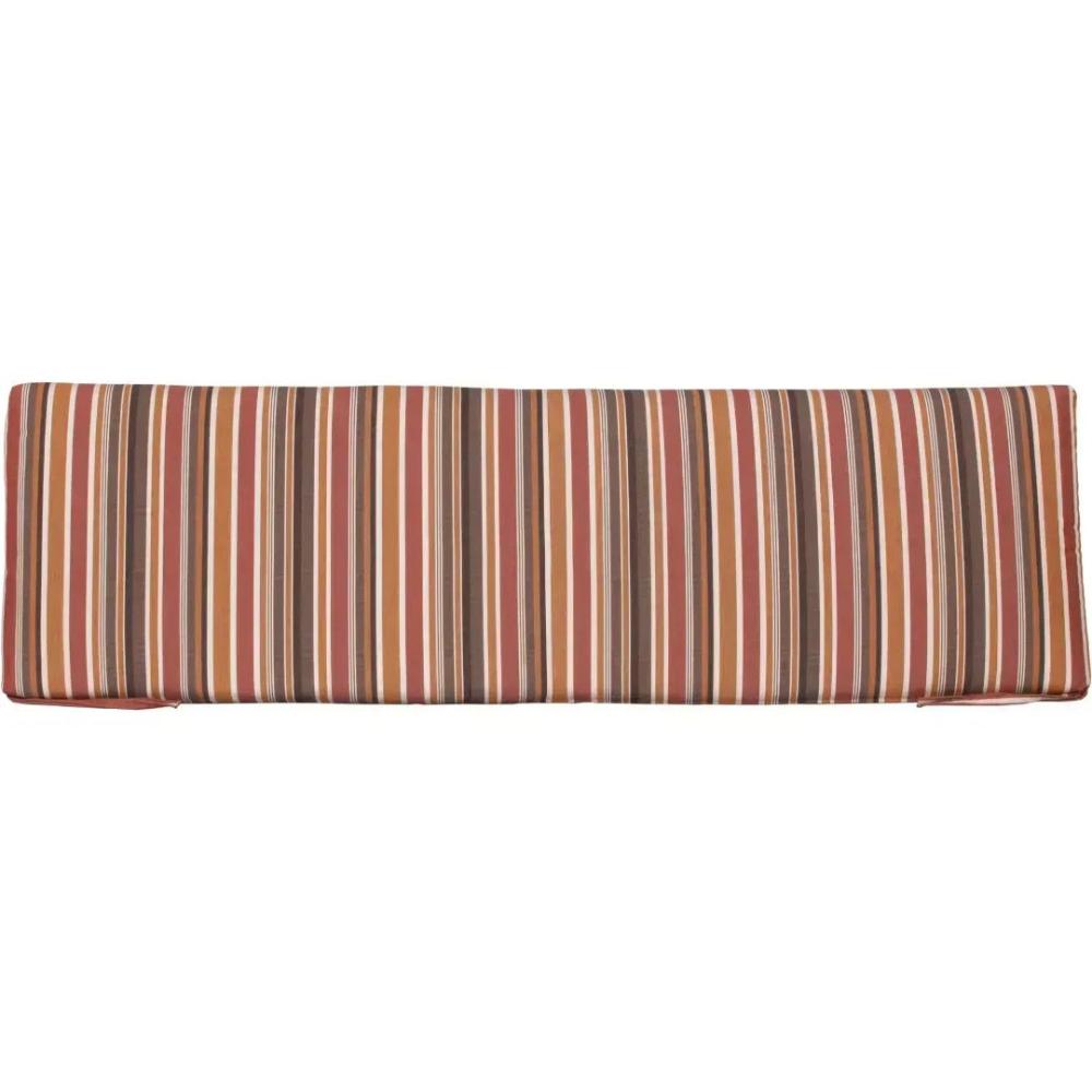 Luxcraft 5' Seat Cushion made of Sunbrella fabric in color Brannon Redwood