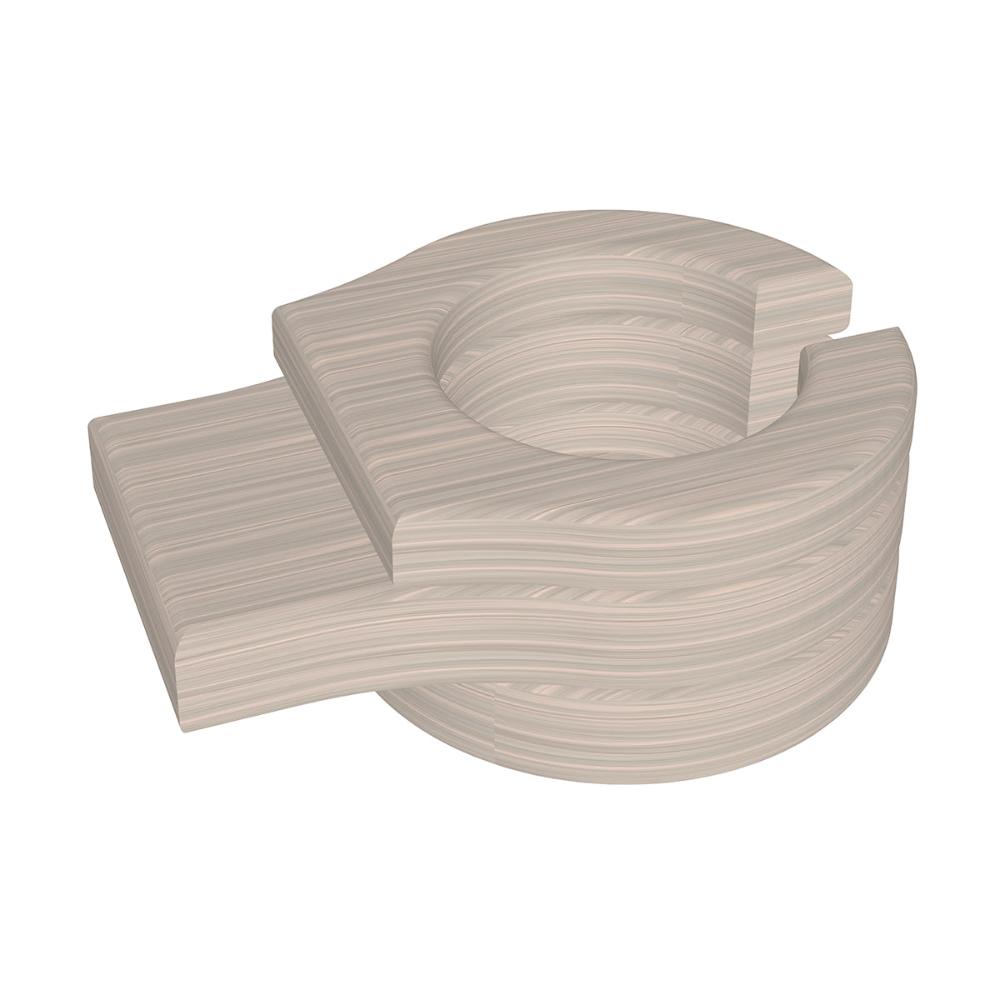 Luxcraft Poly Lumber Stationary Cupholder Birch