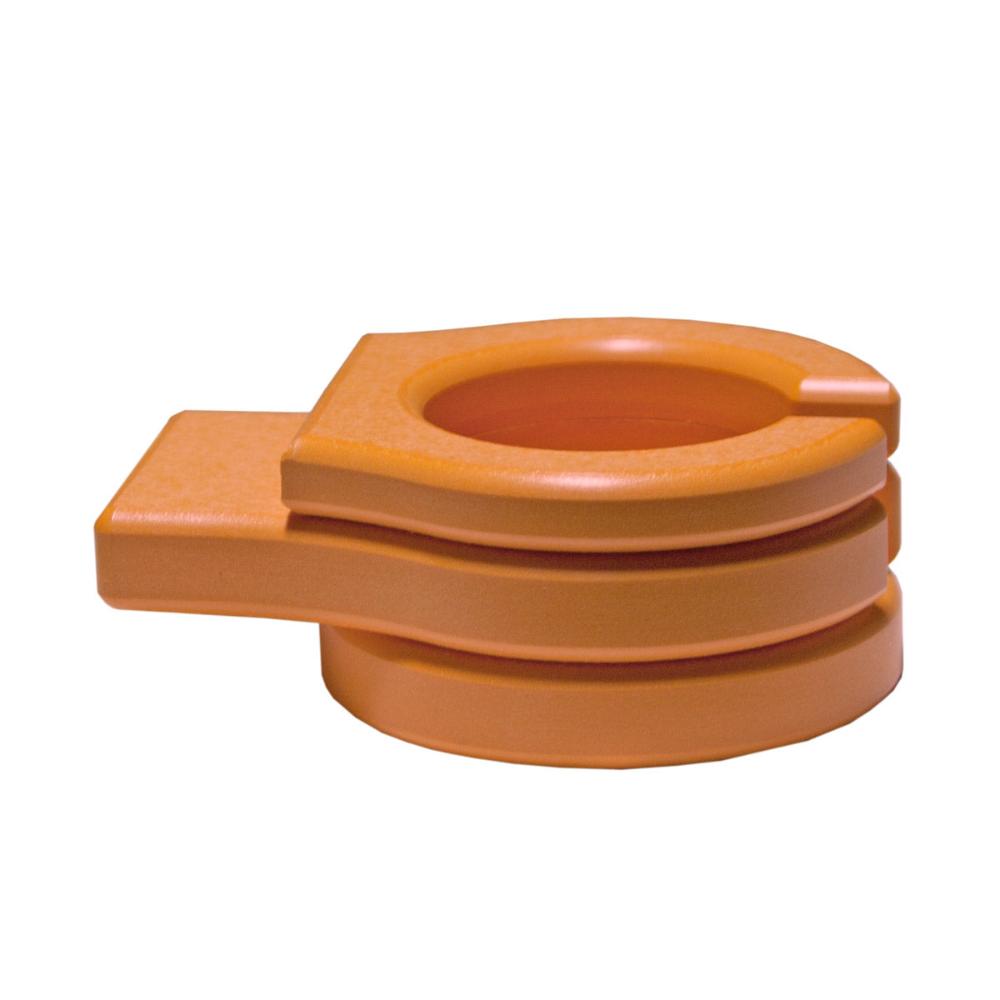 Luxcraft Poly Lumber Stationary Cupholder Tangerine