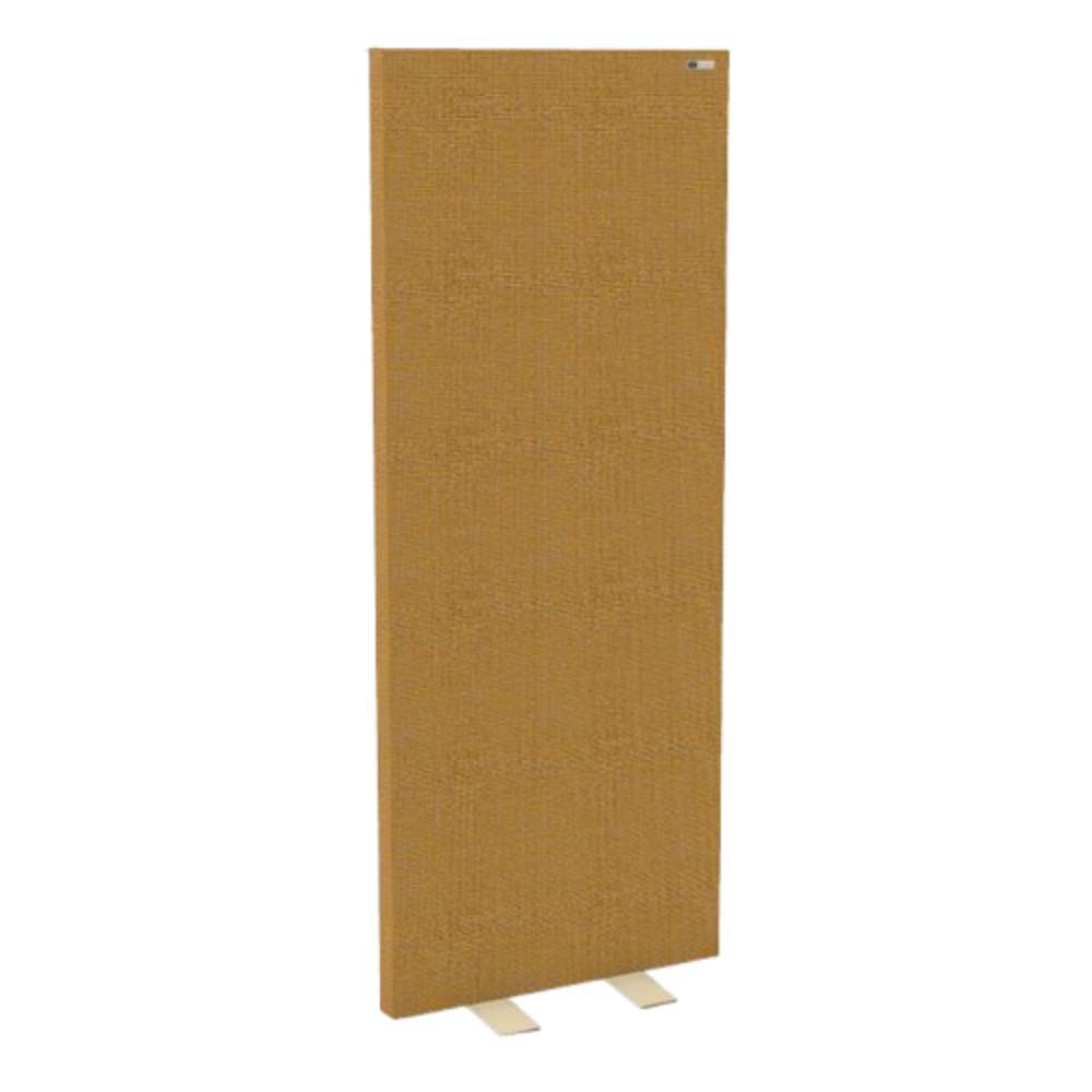 Maree GIK Acoustics FreeStand Acoustic Panel in a warm golden fabric finish for reducing echo and improving sound clarity